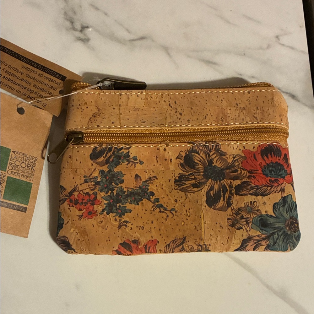 Floral Cork Women's Pouch
